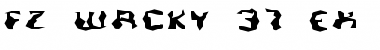 Download FZ WACKY 37 EX Normal Font Title Preview