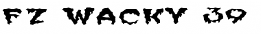 Download FZ WACKY 39 EX Normal Font Title Preview