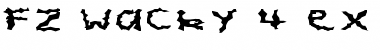 Download FZ WACKY 4 EX Normal Font Title Preview