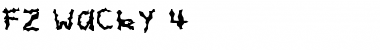 Download FZ WACKY 4 Normal Font Title Preview