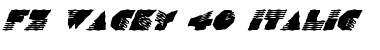 Download FZ WACKY 40 ITALIC Normal Font Title Preview