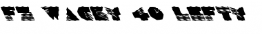 Download FZ WACKY 40 LEFTY Normal Font Title Preview