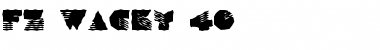 Download FZ WACKY 40 Normal Font Title Preview