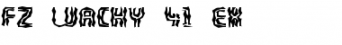 Download FZ WACKY 41 EX Normal Font Title Preview