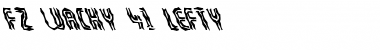 Download FZ WACKY 41 LEFTY Normal Font Title Preview