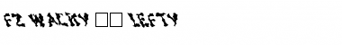 Download FZ WACKY 44 LEFTY Normal Font Title Preview