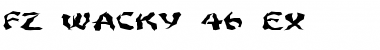 Download FZ WACKY 46 EX Normal Font Title Preview