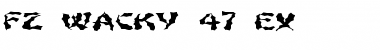 Download FZ WACKY 47 EX Normal Font Title Preview