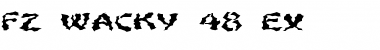 Download FZ WACKY 48 EX Normal Font Title Preview