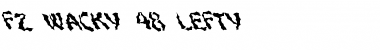 Download FZ WACKY 48 LEFTY Normal Font Title Preview