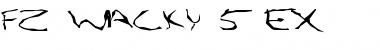 Download FZ WACKY 5 EX Normal Font Title Preview
