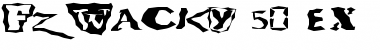 Download FZ WACKY 50 EX Normal Font Title Preview
