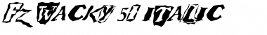 Download FZ WACKY 50 ITALIC Normal Font Title Preview