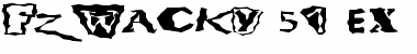 Download FZ WACKY 51 EX Normal Font Title Preview
