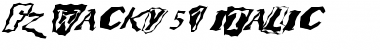 Download FZ WACKY 51 ITALIC Normal Font Title Preview