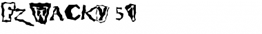 Download FZ WACKY 51 Normal Font Title Preview