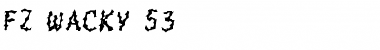 Download FZ WACKY 53 Normal Font Title Preview