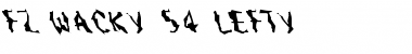 Download FZ WACKY 54 LEFTY Normal Font Title Preview