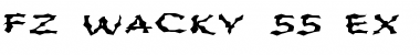 Download FZ WACKY 55 EX Normal Font Title Preview