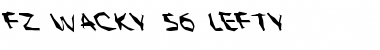 Download FZ WACKY 56 LEFTY Normal Font Title Preview