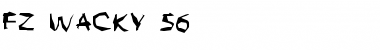 Download FZ WACKY 56 Normal Font Title Preview