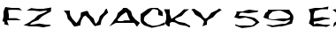 Download FZ WACKY 59 EX Normal Font Title Preview