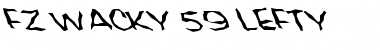 Download FZ WACKY 59 LEFTY Normal Font Title Preview