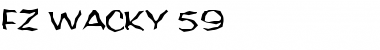 Download FZ WACKY 59 Normal Font Title Preview