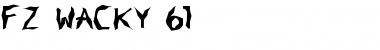 Download FZ WACKY 61 Normal Font Title Preview