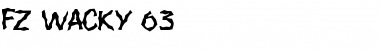 Download FZ WACKY 63 Normal Font Title Preview