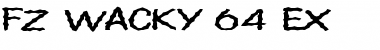 Download FZ WACKY 64 EX Normal Font Title Preview