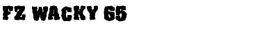 Download FZ WACKY 65 Normal Font Title Preview