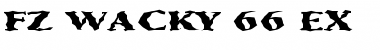 Download FZ WACKY 66 EX Normal Font Title Preview