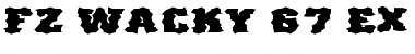 Download FZ WACKY 67 EX Normal Font Title Preview