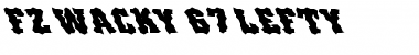 Download FZ WACKY 67 LEFTY Normal Font Title Preview