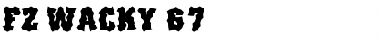 Download FZ WACKY 67 Normal Font Title Preview