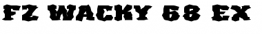Download FZ WACKY 68 EX Normal Font Title Preview