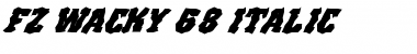 Download FZ WACKY 68 ITALIC Normal Font Title Preview