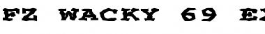 Download FZ WACKY 69 EX Normal Font Title Preview