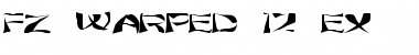 Download FZ WARPED 12 EX Normal Font Title Preview