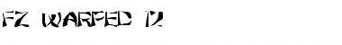 Download FZ WARPED 12 Normal Font Title Preview