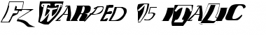 Download FZ WARPED 15 ITALIC Normal Font Title Preview