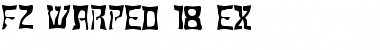Download FZ WARPED 18 EX Normal Font Title Preview