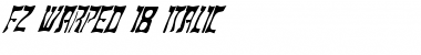 Download FZ WARPED 18 ITALIC Normal Font Title Preview