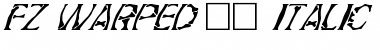Download FZ WARPED 21 ITALIC Normal Font Title Preview