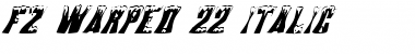 Download FZ WARPED 22 ITALIC Normal Font Title Preview