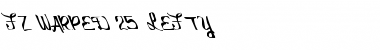 Download FZ WARPED 25 LEFTY Normal Font Title Preview