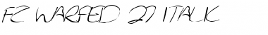 Download FZ WARPED 27 ITALIC Normal Font Title Preview
