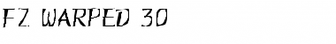 Download FZ WARPED 30 Normal Font Title Preview