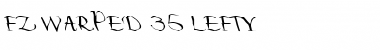 Download FZ WARPED 35 LEFTY Normal Font Title Preview